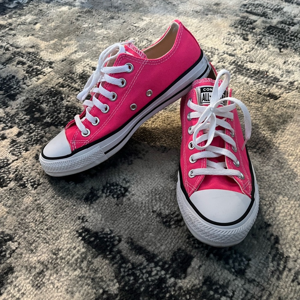 Pink Converse - image 1